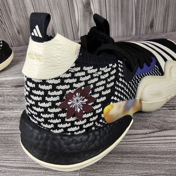 Adidas Trae Young 2 Flower Basketball Shoes Sneakers-IG2590-Men\'s Size 11.5 NEW main image 5